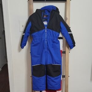 Swiss Tech Blue and Black Kids Snowsuit